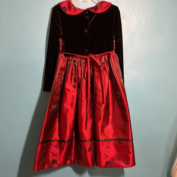 Jona Michelle holiday dress red black size 5 - Picture 4 of 5